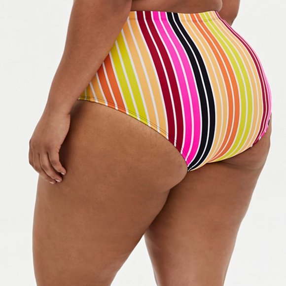 torrid Other - Torrid Striped High Waist Bikini Swim Bottom 4X